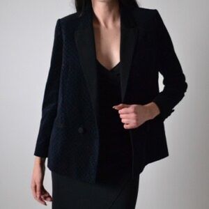 Club Monaco Velvet Blazer